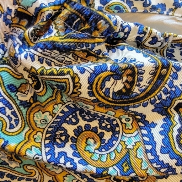 J. Crew Paisley print Multi Color Silk Blend Dress with Pockets Size 4 - Picture 8 of 15